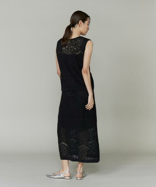 INED / イネド ニット・セーター | レース柄ノースリーブプルオーバー | 詳細6