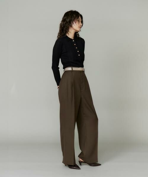 INED / イネド ニット・セーター | シアーポロニットプルオーバー《YVON》 | 詳細10