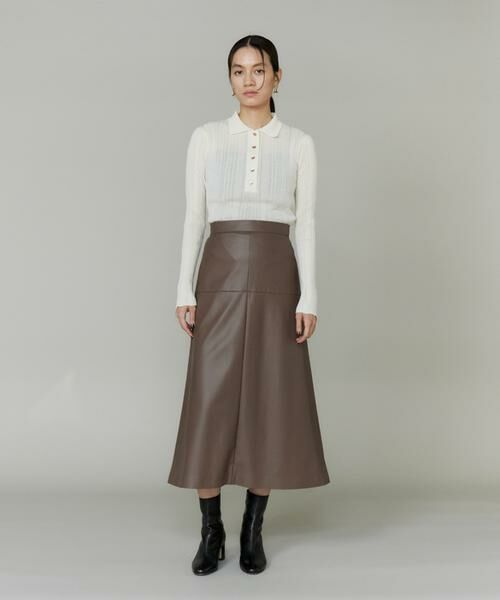 INED / イネド ニット・セーター | シアーポロニットプルオーバー《YVON》 | 詳細5