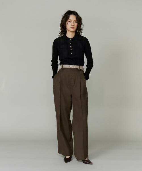 INED / イネド ニット・セーター | シアーポロニットプルオーバー《YVON》 | 詳細8