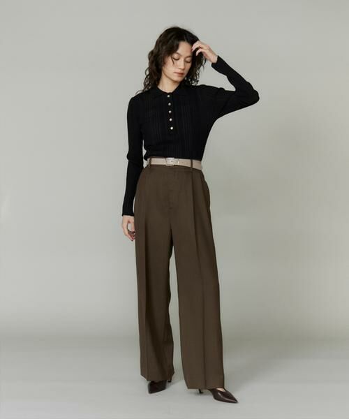 INED / イネド ニット・セーター | シアーポロニットプルオーバー《YVON》 | 詳細9