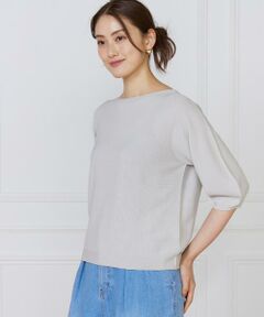 INED / イネド ニット・セーター | 《大きいサイズ》ボートネックパフスリーブニット《Cuoo》