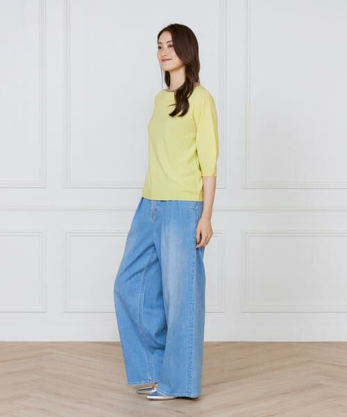 INED / イネド ニット・セーター | 《大きいサイズ》ボートネックパフスリーブニット《Cuoo》 | 詳細11