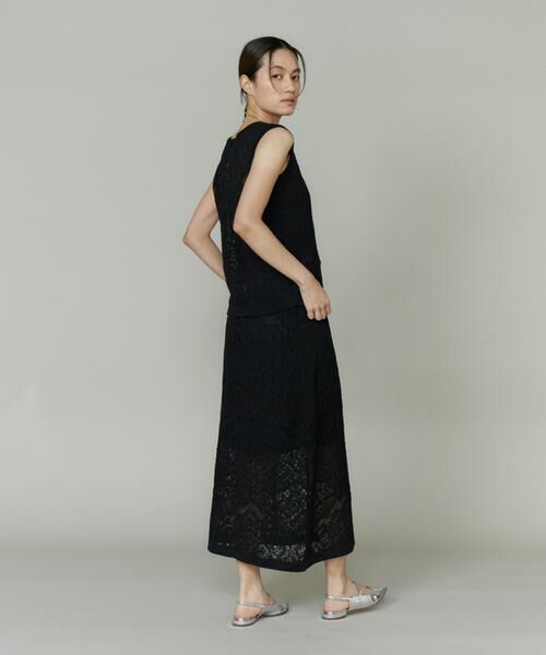 INED / イネド ロング・マキシ丈スカート | レース柄ニットスカート | 詳細4