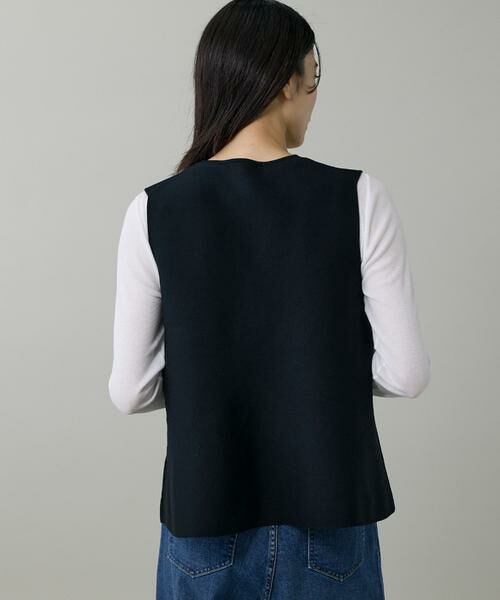 INED / イネド ベスト | 《大きいサイズ》ミラノリブニットジレ | 詳細11