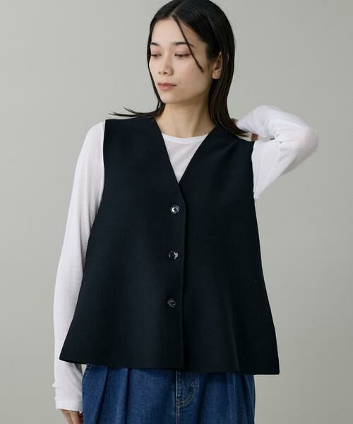 INED / イネド ベスト | 《大きいサイズ》ミラノリブニットジレ | 詳細9