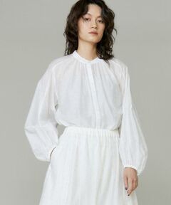 INED / イネド シャツ・ブラウス | ラメドットギャザーブラウス