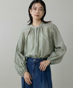 INED / イネド シャツ・ブラウス | ラメドットギャザーブラウス