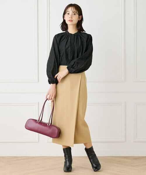 INED / イネド シャツ・ブラウス | ラメドットギャザーブラウス | 詳細11