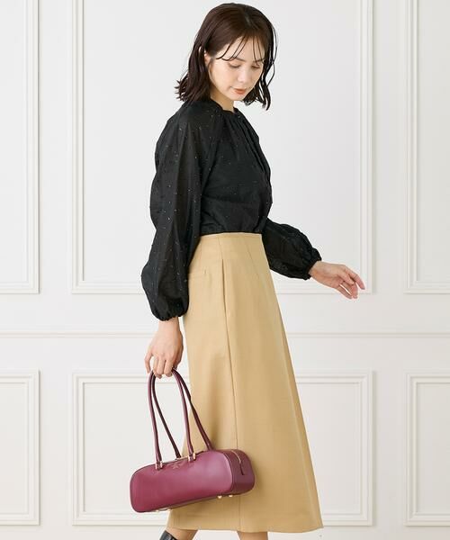 INED / イネド シャツ・ブラウス | ラメドットギャザーブラウス | 詳細12