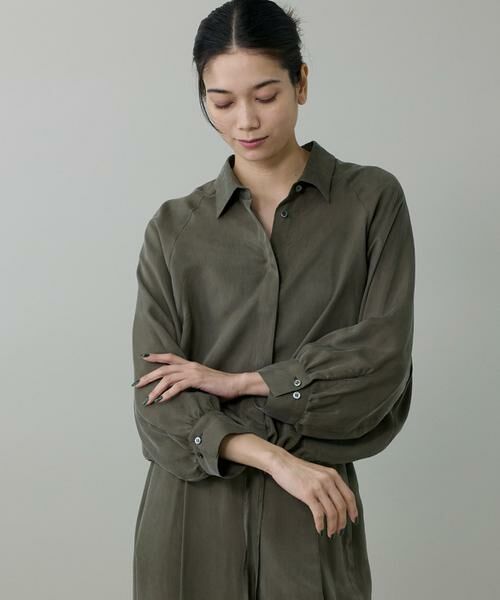 INED / イネド シャツ・ブラウス | キュプラフィブリルラグランスリーブシャツ | 詳細12