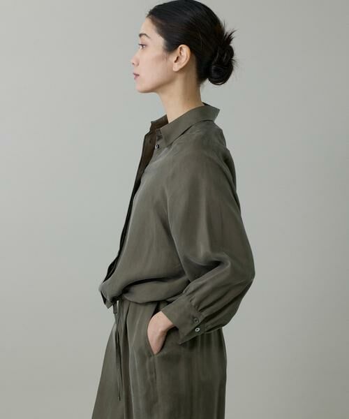 INED / イネド シャツ・ブラウス | キュプラフィブリルラグランスリーブシャツ | 詳細13