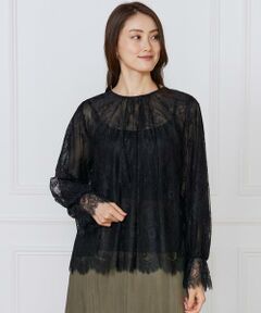 INED / イネド シャツ・ブラウス | 《大きいサイズ》レースブラウス