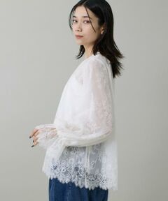 INED / イネド シャツ・ブラウス | 《大きいサイズ》レースブラウス