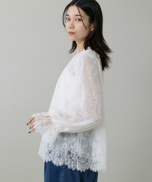 INED / イネド シャツ・ブラウス | 《大きいサイズ》レースブラウス | 詳細1