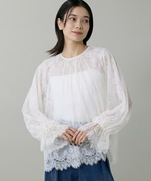 INED / イネド シャツ・ブラウス | 《大きいサイズ》レースブラウス | 詳細11