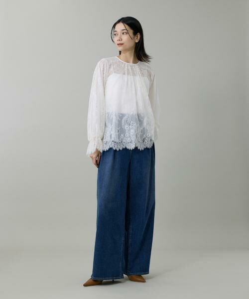 INED / イネド シャツ・ブラウス | 《大きいサイズ》レースブラウス | 詳細2