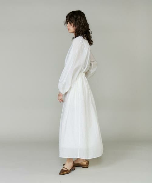 INED / イネド シャツ・ブラウス | 《大きいサイズ》ラメドットギャザーブラウス | 詳細3