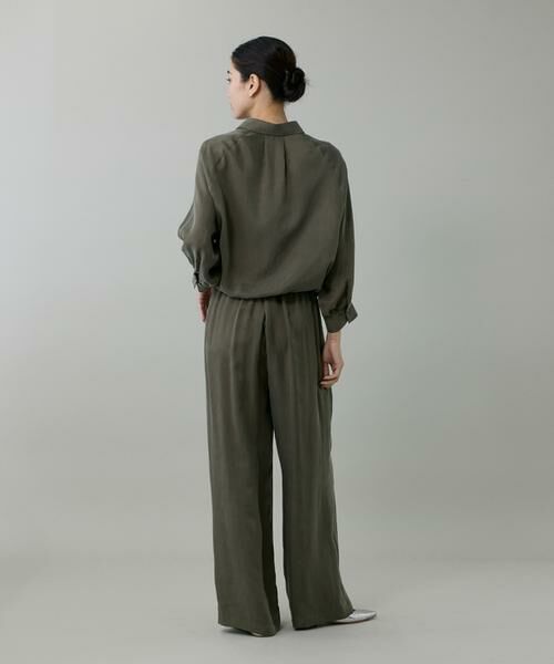 INED / イネド シャツ・ブラウス | 《大きいサイズ》キュプラフィブリルラグランスリーブシャツ | 詳細3