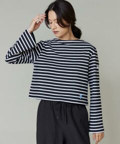 INED / イネド Tシャツ | BFJ_SHORT BOAT NECK　ボートネックショート丈カットソー《ORCIVAL》