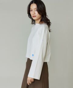 INED / イネド Tシャツ | BFJ_SHORT BOAT NECK　ボートネックショート丈カットソー《ORCIVAL》