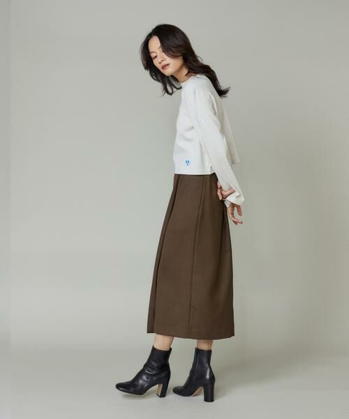 INED / イネド Tシャツ | BFJ_SHORT BOAT NECK　ボートネックショート丈カットソー《ORCIVAL》 | 詳細2