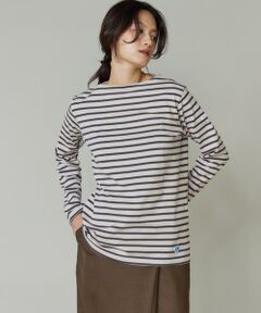 INED / イネド Tシャツ | BOAT NECK L/S P.O.　ボートネックカットソー《ORCIVAL》