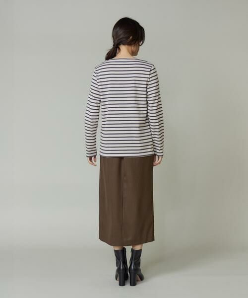 INED / イネド Tシャツ | BOAT NECK L/S P.O.　ボートネックカットソー《ORCIVAL》 | 詳細5