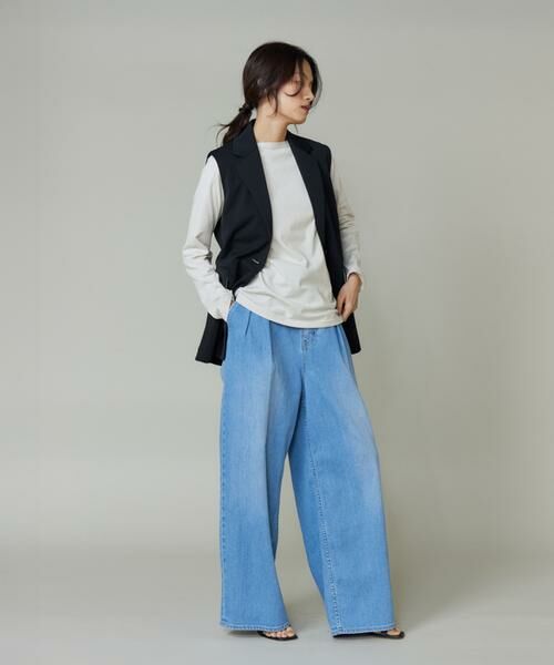 INED / イネド Tシャツ | BOAT NECK L/S P.O.　ボートネックカットソー《ORCIVAL》 | 詳細8