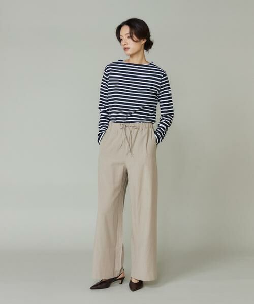 INED / イネド Tシャツ | BOAT NECK L/S P.O.　ボートネックカットソー《ORCIVAL》 | 詳細9