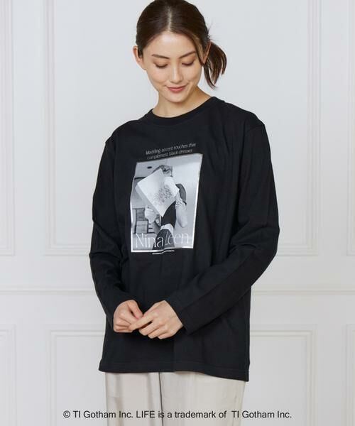 INED / イネド Tシャツ | Nina Leen FOIL PRINT ロングスリーブTシャツ《GOOD ROCK SPEED》 | 詳細5