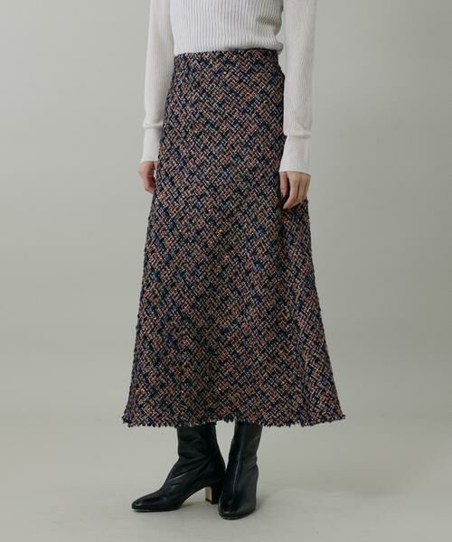 INED / イネド ロング・マキシ丈スカート | ツイードスカート《TOURNIER/トゥルニエ》 | 詳細12
