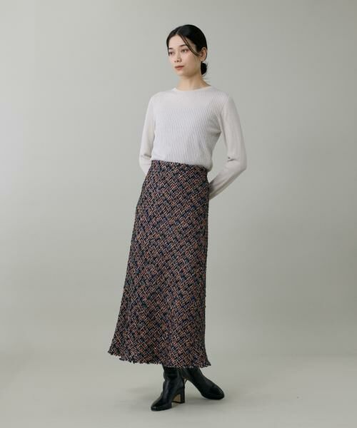 INED / イネド ロング・マキシ丈スカート | ツイードスカート《TOURNIER/トゥルニエ》 | 詳細3
