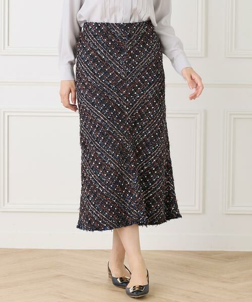INED / イネド ロング・マキシ丈スカート | ツイードスカート《TOURNIER/トゥルニエ》 | 詳細6