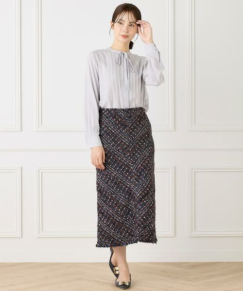 INED / イネド ロング・マキシ丈スカート | ツイードスカート《TOURNIER/トゥルニエ》 | 詳細8