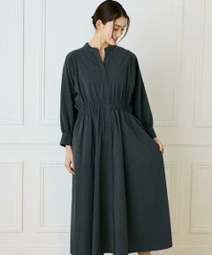 INED / イネド ミニ丈・ひざ丈ワンピース | バンドカラーワンピース