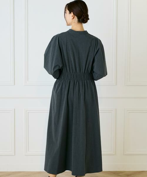 INED / イネド ミニ丈・ひざ丈ワンピース | バンドカラーワンピース | 詳細13