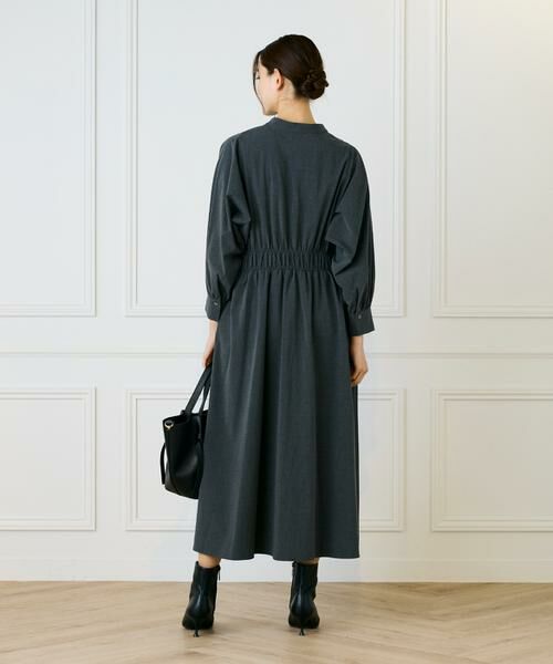 INED / イネド ミニ丈・ひざ丈ワンピース | バンドカラーワンピース | 詳細4