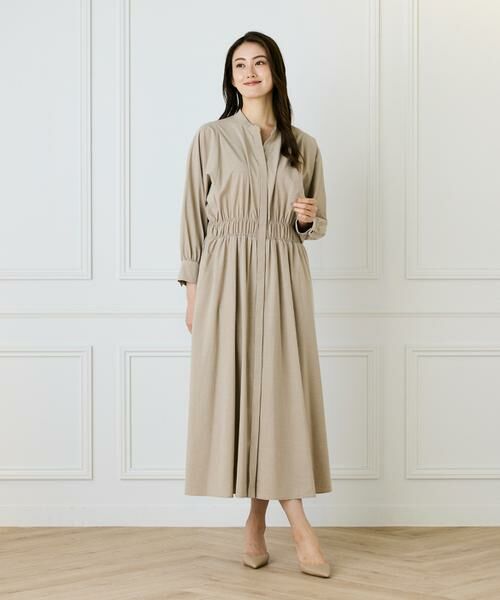 INED / イネド ミニ丈・ひざ丈ワンピース | バンドカラーワンピース | 詳細5