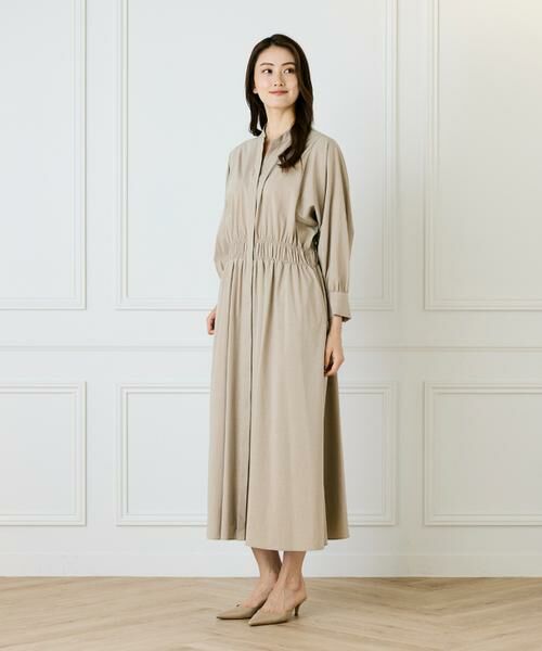 INED / イネド ミニ丈・ひざ丈ワンピース | バンドカラーワンピース | 詳細6