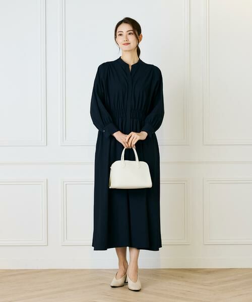 INED / イネド ミニ丈・ひざ丈ワンピース | バンドカラーワンピース | 詳細8