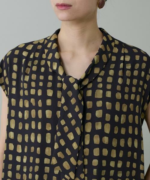 INED / イネド ミニ丈・ひざ丈ワンピース | デフォルメチェックボウタイワンピース　 | 詳細9