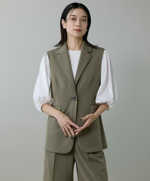 INED / イネド ベスト | 《大きいサイズ》テーラードジレ | 詳細11