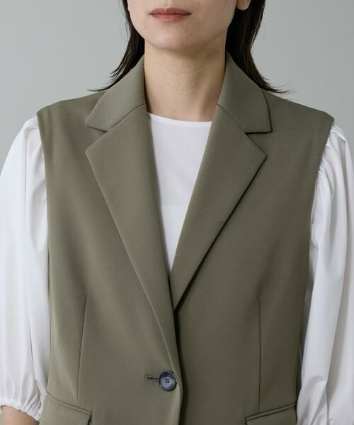 INED / イネド ベスト | 《大きいサイズ》テーラードジレ | 詳細14