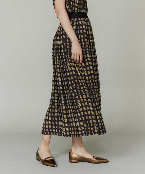 INED / イネド ロング・マキシ丈スカート | デフォルメチェックプリントスカート | 詳細8