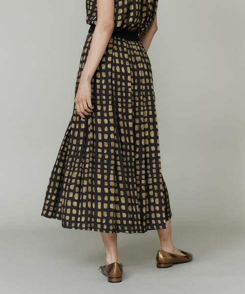 INED / イネド ロング・マキシ丈スカート | デフォルメチェックプリントスカート | 詳細9