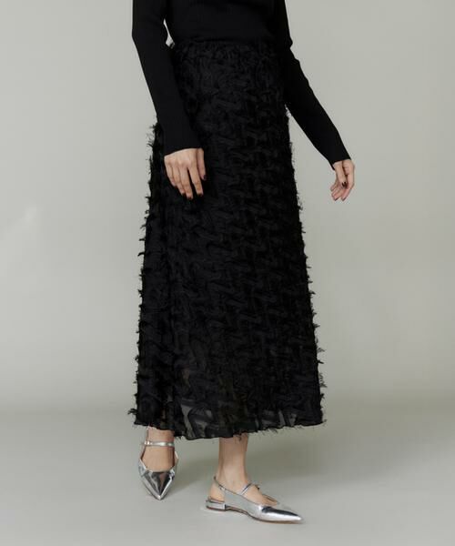INED / イネド ミニ・ひざ丈スカート | ジャガードスカート | 詳細13