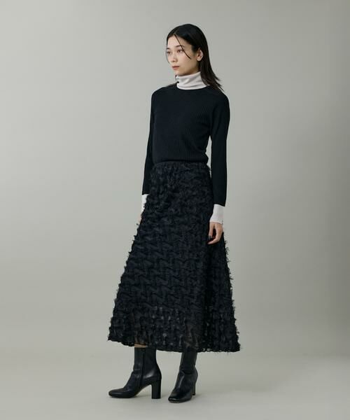 INED / イネド ミニ・ひざ丈スカート | ジャガードスカート | 詳細2