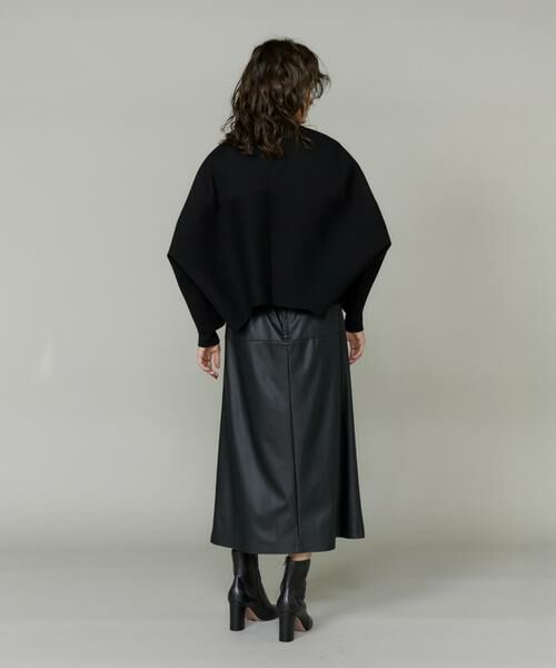 INED / イネド ロング・マキシ丈スカート | フェイクレザートラペーズスカート | 詳細11