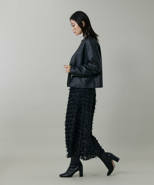 INED / イネド ミニ・ひざ丈スカート | 《大きいサイズ》ジャガードスカート | 詳細5